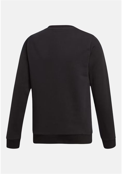 Black crewneck sweatshirt for boys and girls TREFOIL CREW ADIDAS ORIGINALS | ED7797.